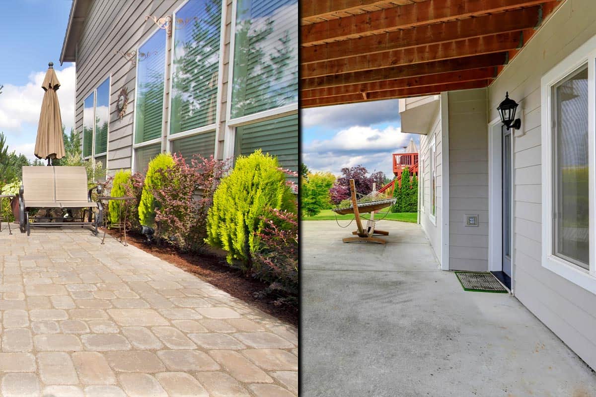 A comparison between concrete floor vs pavers, Poured Concrete Vs. Pavers: Which Is Better?