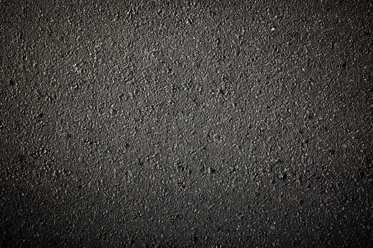 Detailed photo of asphalt pavement