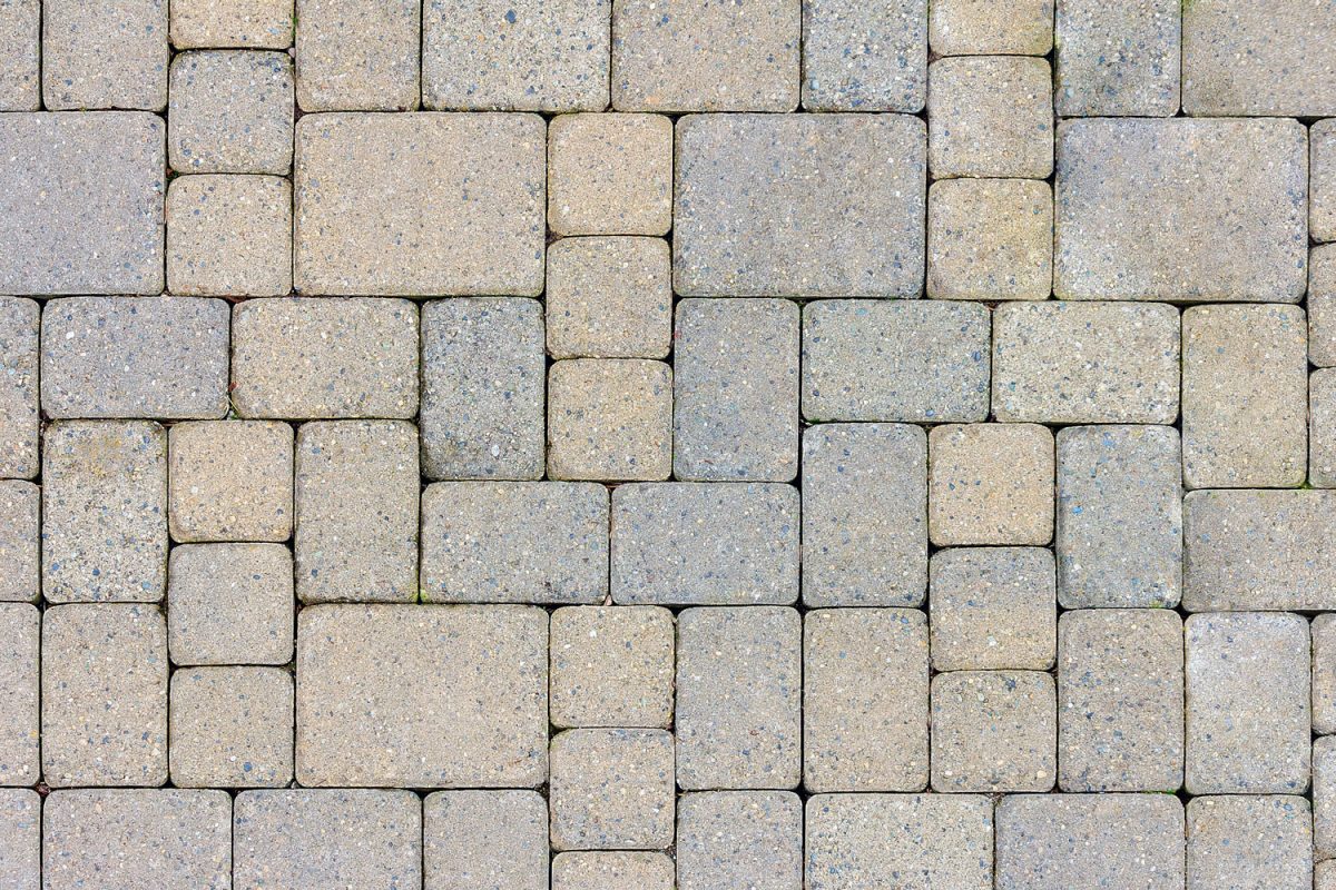 Patterned pavers for the patio