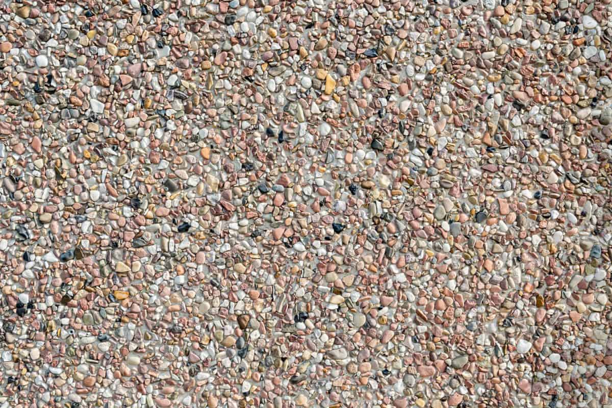 Washout pebbles perfect for designing a modern house