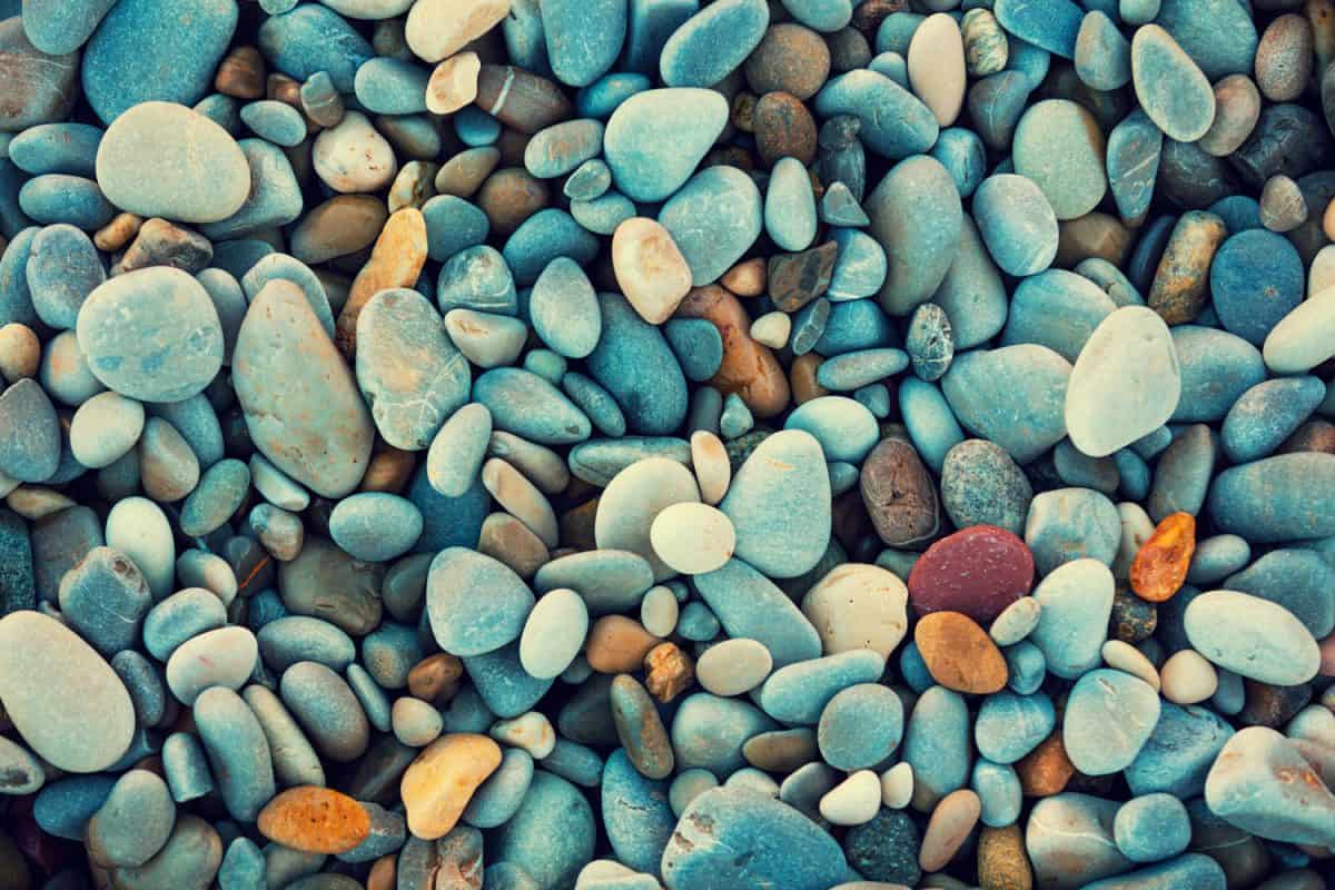 Abstract sea pebbles texture vintage color stone