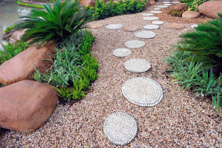Appealing stepping stones on grave, Can You Lay Stepping Stones On Gravel? [And How To Do It]