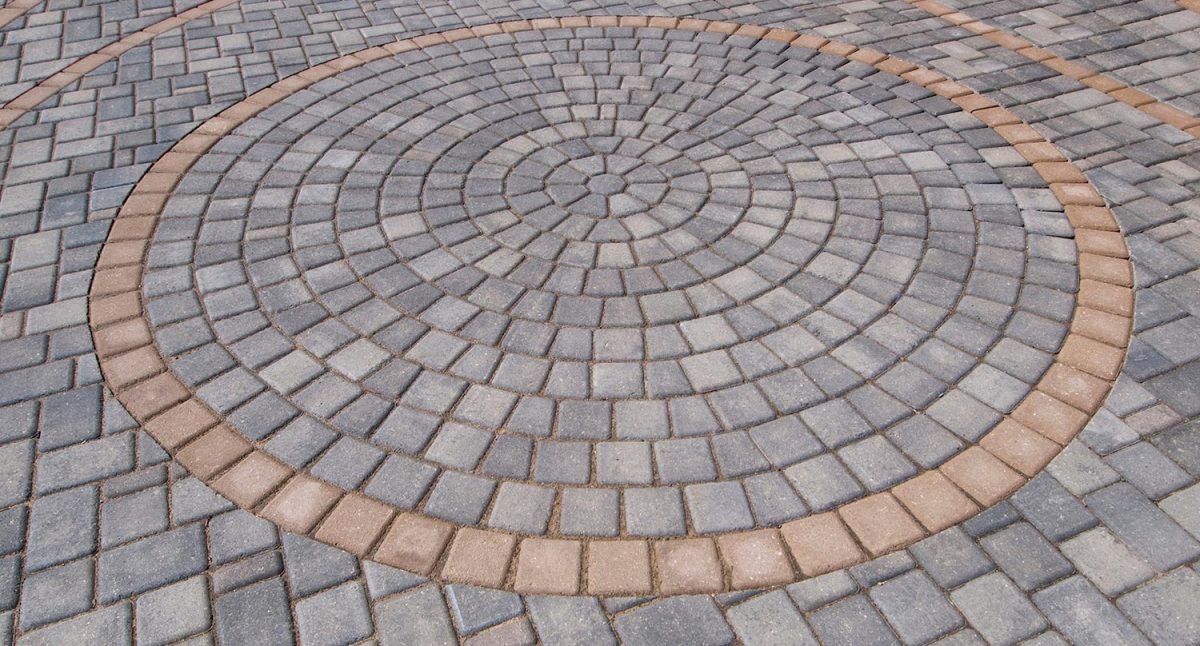 Brick paver circle