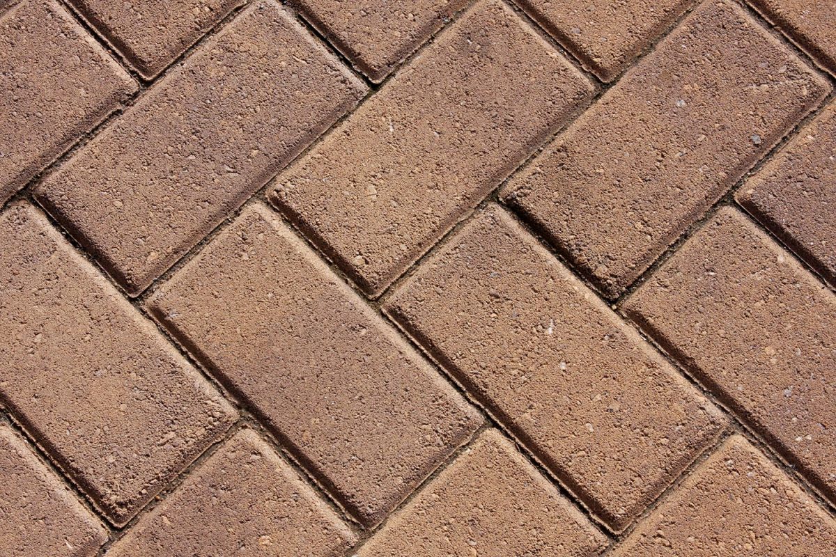 Brown paver bricks