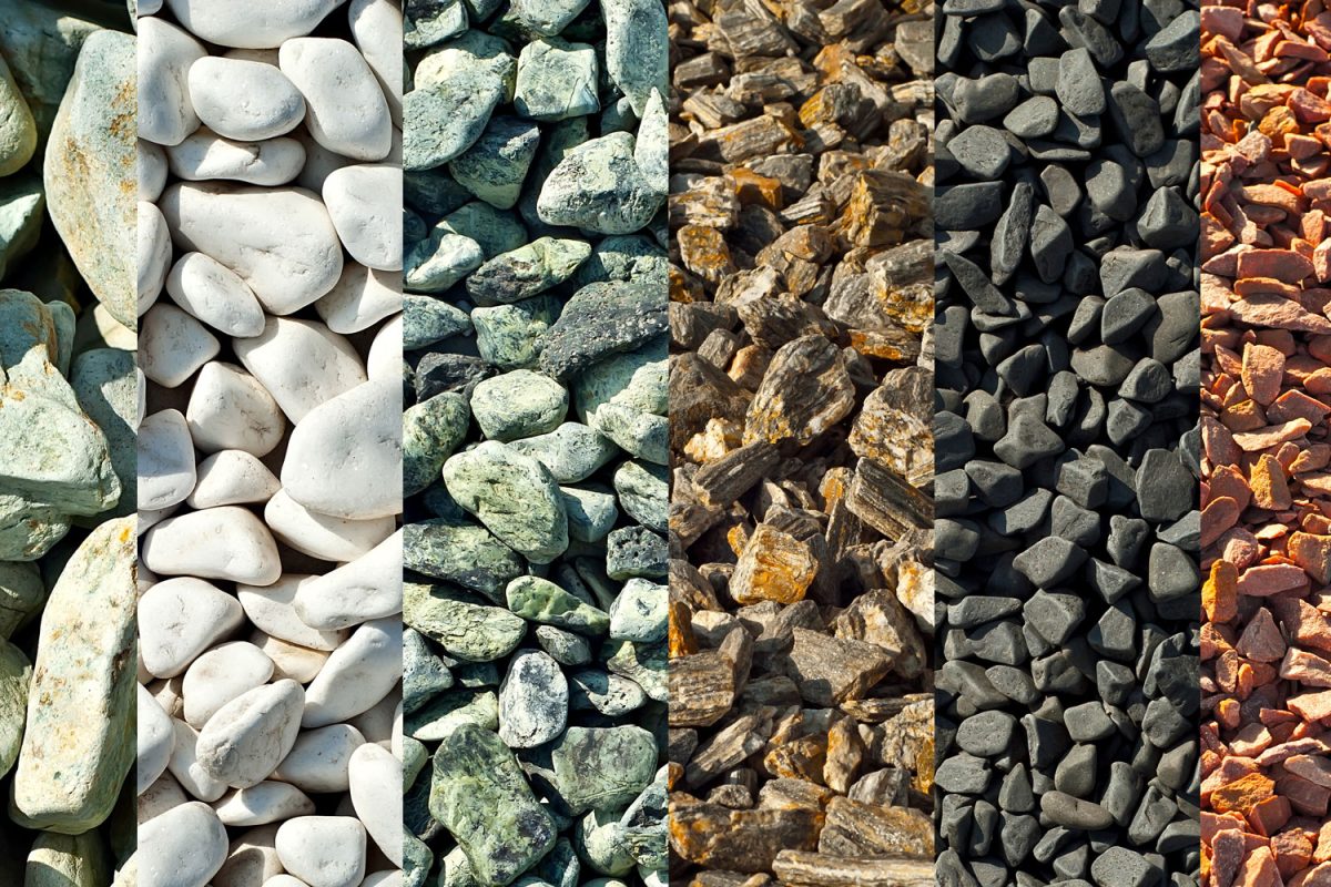 Different kinds of gravel for your drainage system