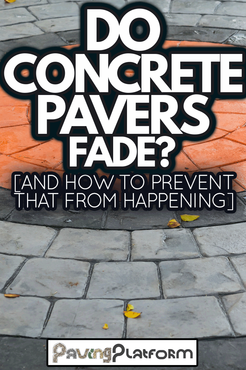Printed concrete paver texture background, Do Concrete Pavers Fade? [And How To Prevent That From Happening]