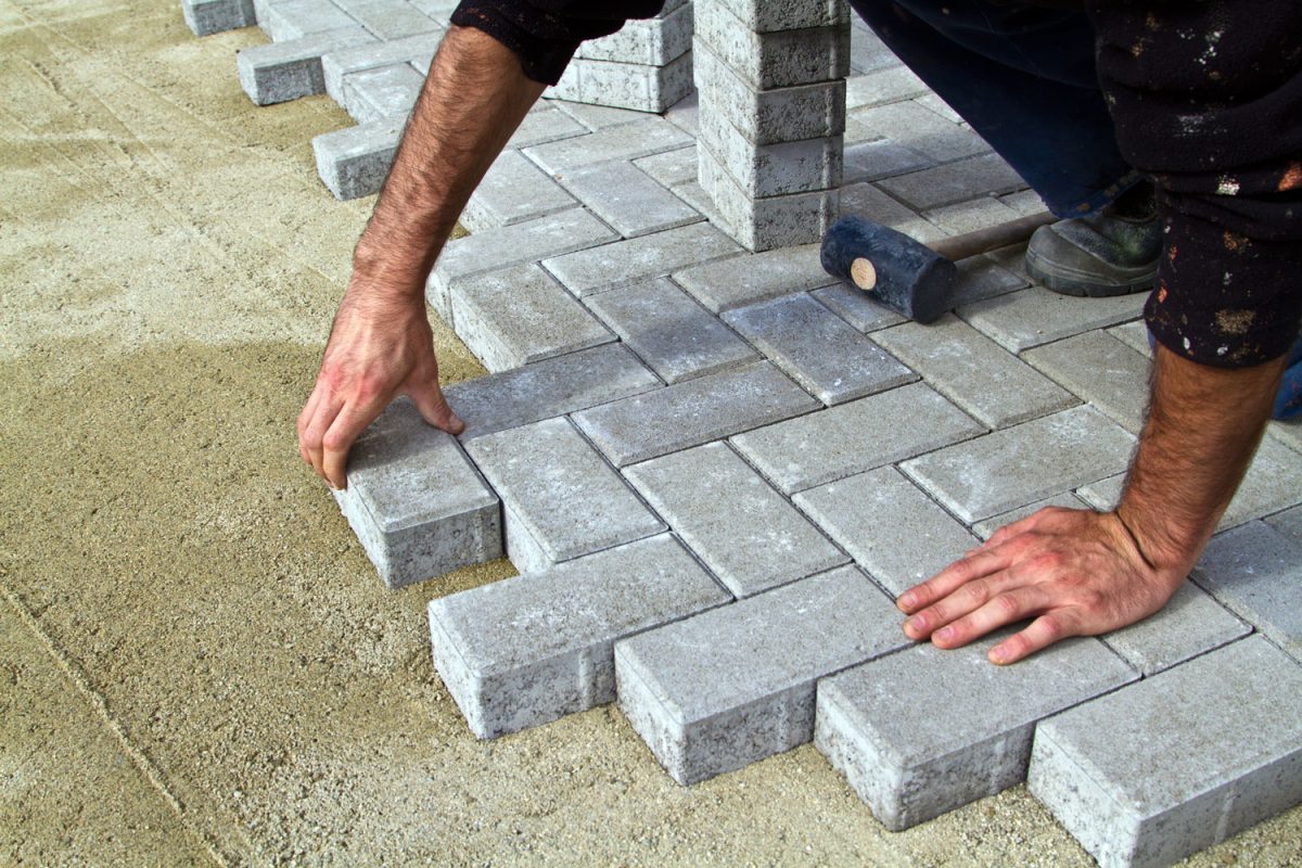Durability of stamped bricks concrete