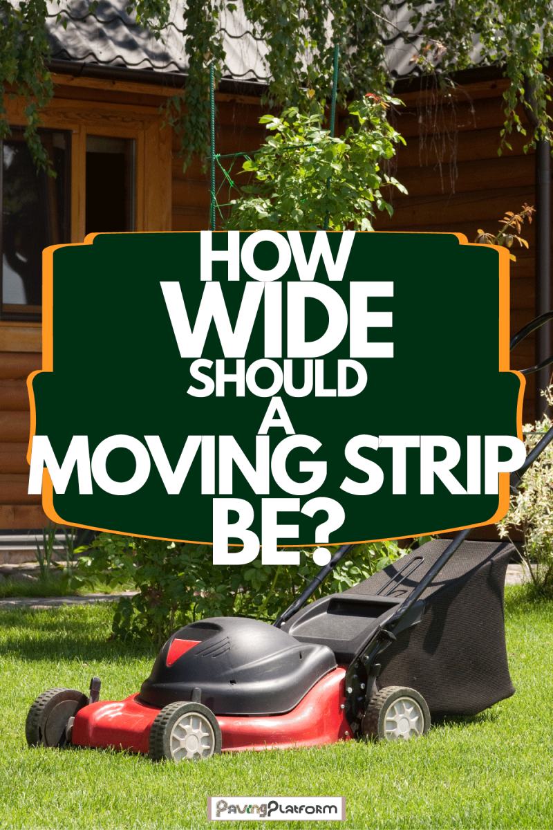 Fresh cut garden mowing strips, How wide should a mowing strip be?