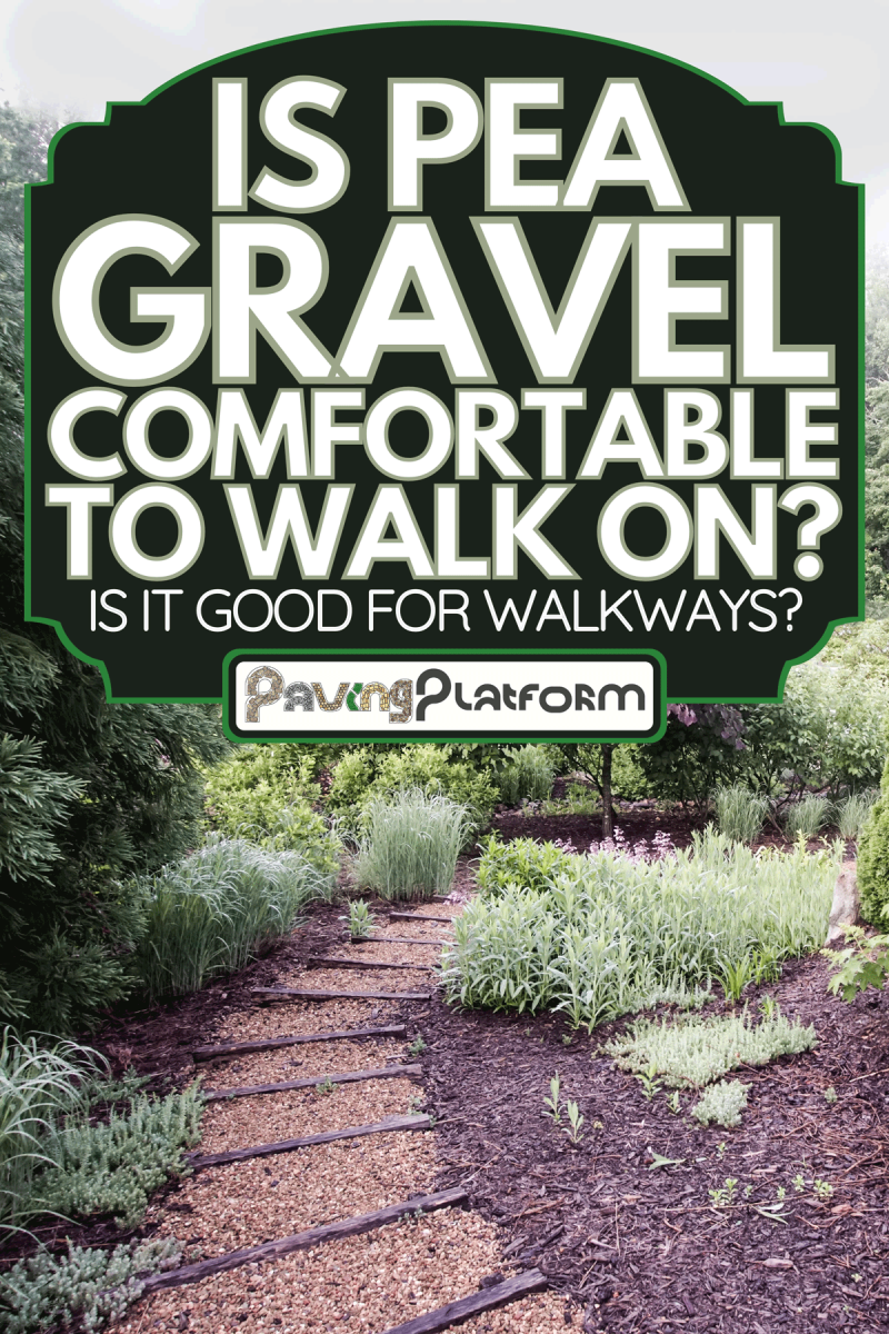 Beautiful garden beside house with a pea gravel pathway, Is Pea Gravel Comfortable To Walk On? [Is It Good For Walkways?]