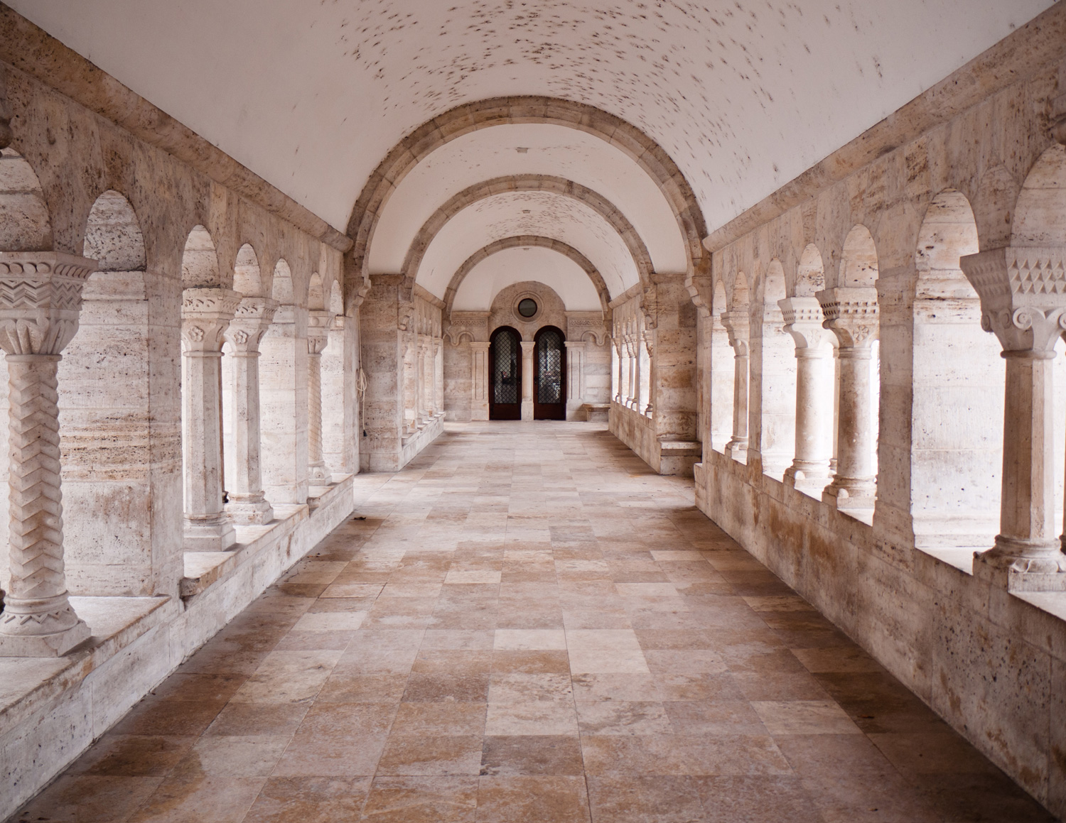 Italian style stone corridor