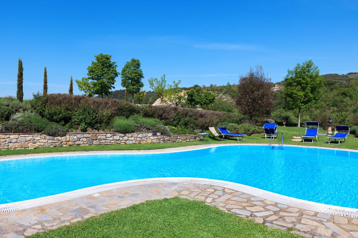 Private countryside swimming pool