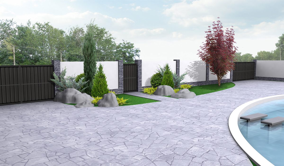 Private land landscaping