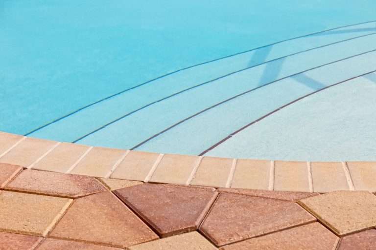 Thick pavers installed on pool is perfection, How Thick Should Pool Pavers Be?
